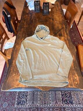 Nike Sportswear Club Jersey Pullover Hoodie Sage Green Large